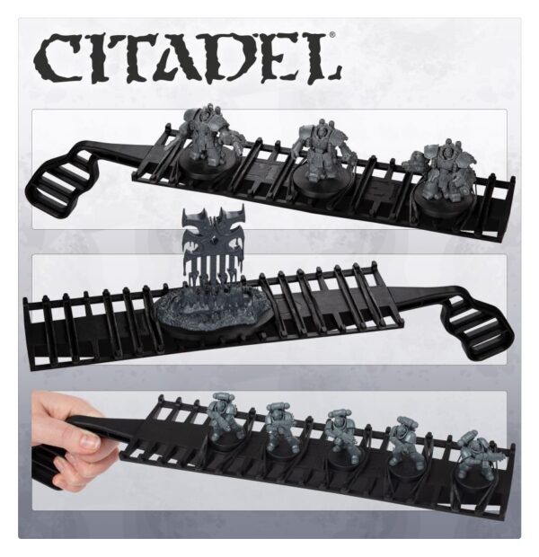 Citadel Spray Stick Games Workshop - Supporto Per Verniciatura Miniature Con Elastici, Basi Da 25 A 65 Mm - 2
