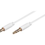 Goobay Audio cable 1m slim 3.5 mm stereo jack vit