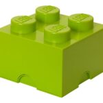 LEGO Storage Brick 4 - Förvaringsbox - limegrön