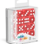 Oakie Doakie Dice D6 Dice 16 mm Marble - Red (12)