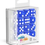 Oakie Doakie Dice D6 Dice 16 mm Translucent - Blue (12)