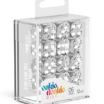 Oakie Doakie Dice D6 Dice 16 mm Translucent - Clear (12)