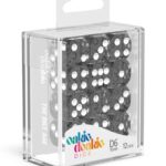 Oakie Doakie Dice D6 Dice 16 mm Speckled - Black (12)