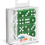 Oakie Doakie Dice D6 Dice 16 mm Solid - Green (12)