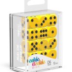 Oakie Doakie Dice D6 Dice 16 mm Solid - Yellow (12)