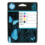 HP 912 Combo Pack Svart Gul Cyan Magenta