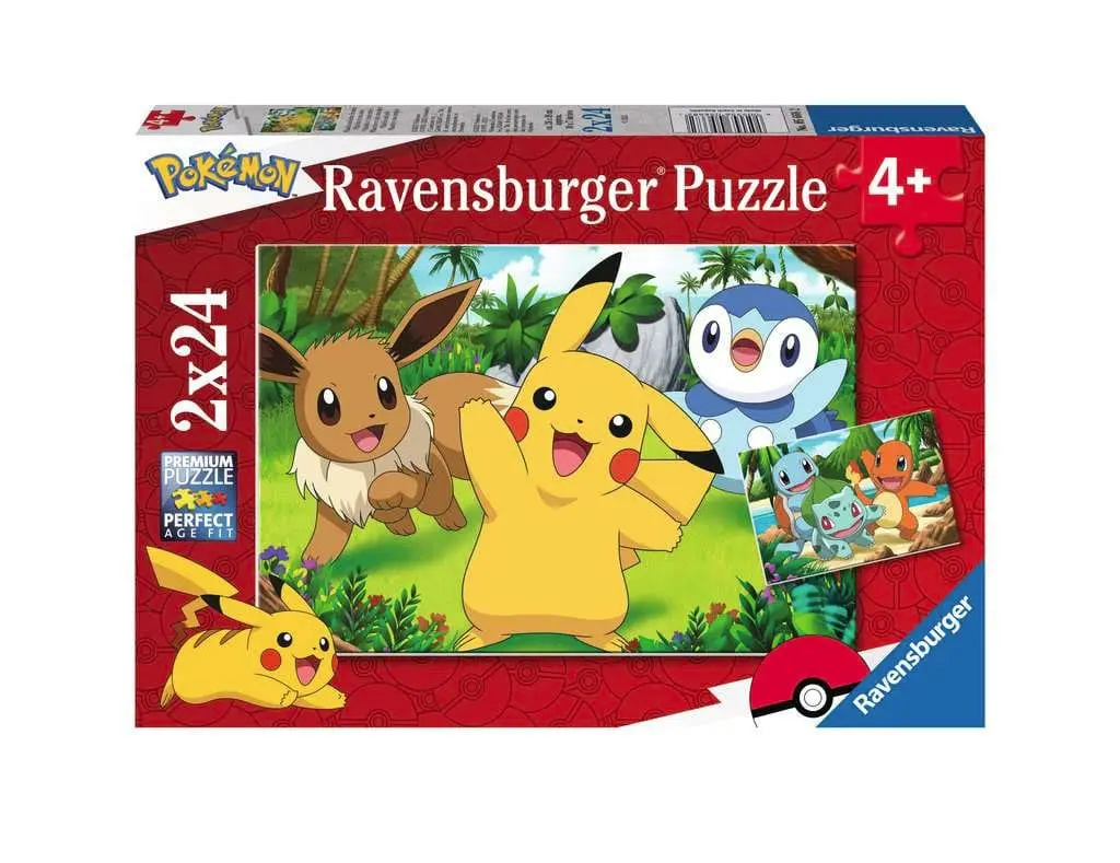 RAVENSBURGER Pokémon Children's Jigsaw Puzzle Pikachu & Friends (2 x 24 pieces)