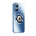 SiGN Magnetic Case iPhone 16 with lens protection and logo view - Blue