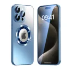 SiGN Magnetic Case iPhone 16 Pro with lens protection and logo view - Blue