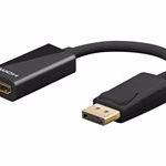 goobay DisplayPort adapter till HDMI med audio svart