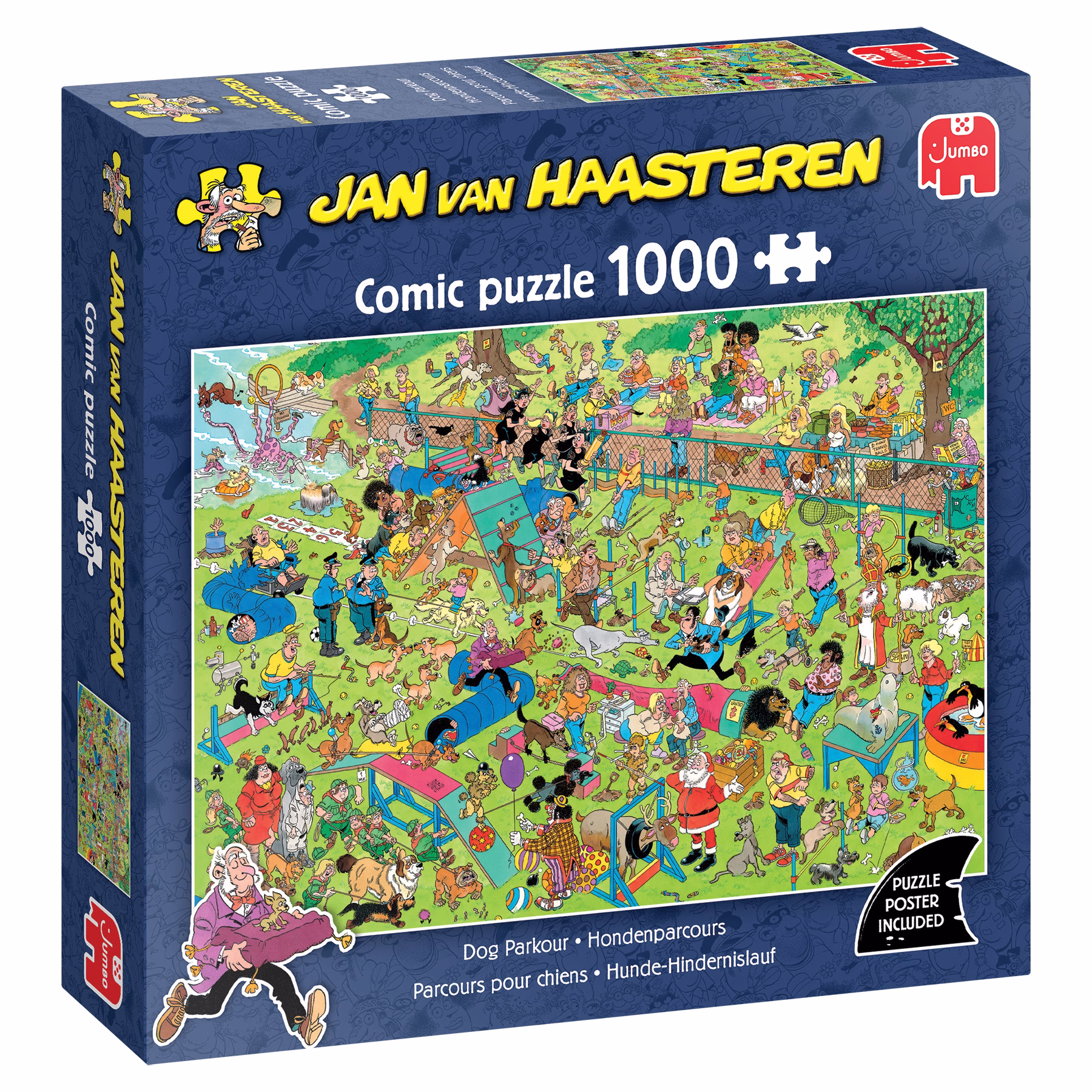 Jan Van Haasteren - Dog Parkour - Comic Puzzle - 1000 bitar