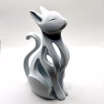 3D-Print - Inredning - Katt - Marble White