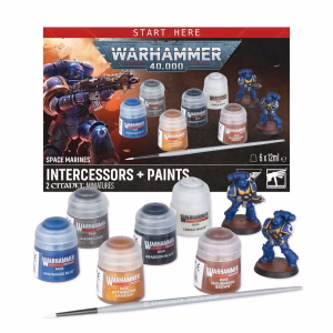 Warhammer 40.000: Space Marines - Intercessors + Paints