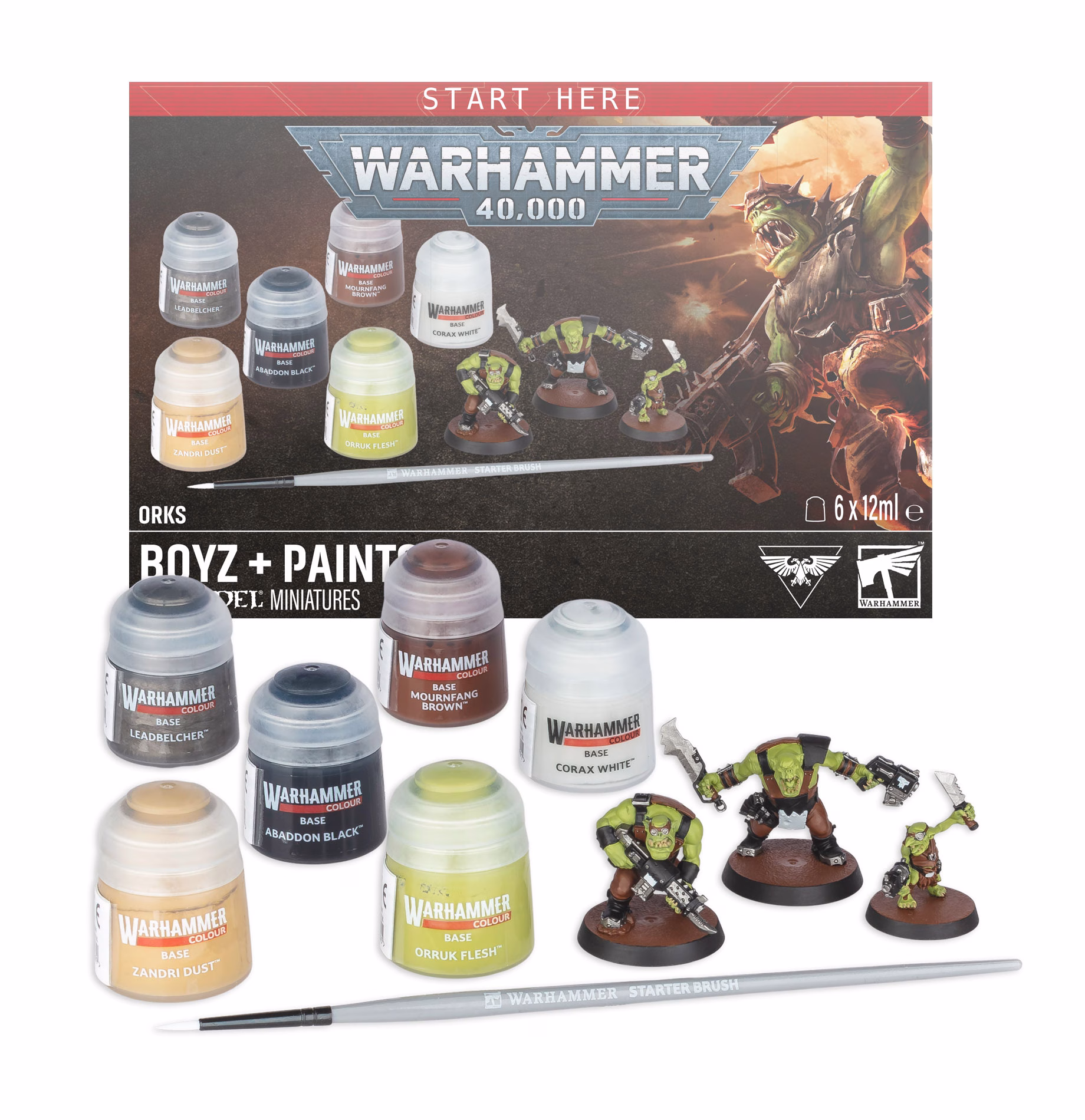 Warhammer 40.000: Orks - Boyz + Paints